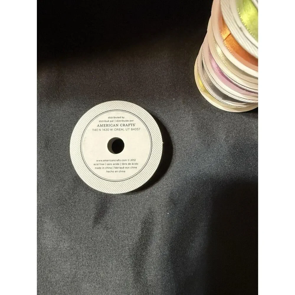 American Crafts Different Color New Ribbon .375